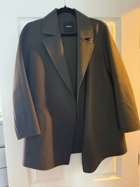 Theory Women's Dark Olive Wool-Blend Blazer